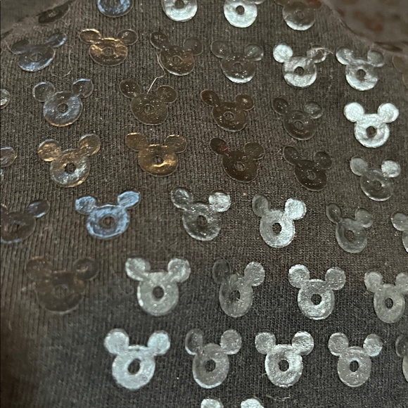 DISNEY STORE WOMENS MICKEY MOUSE HEAD SILHOUETTE T-SHIRT BLACK SIZE LARGE - Picture 8 of 13